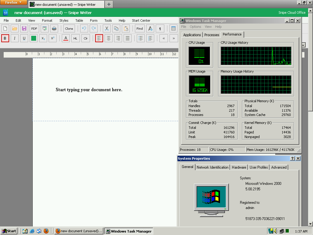 SnipeOffice running on older Windows