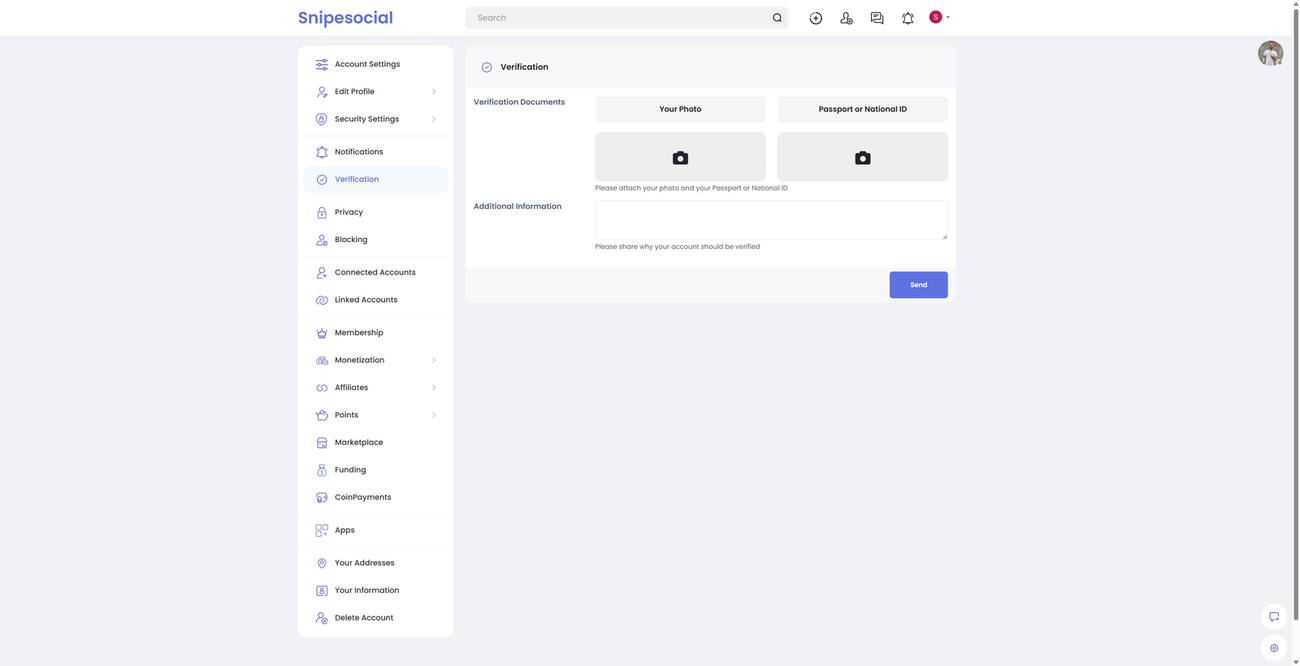 Snipesocial verification upload